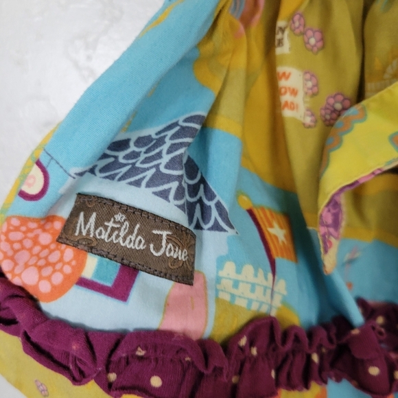 Matilda Jane Paint by Numbers Baby Girl 6 Months Short Sleeve Shirt Duck Boat - Picture 5 of 6